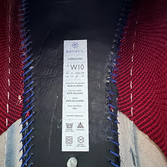 Rothy's Slip On Sneaker Garnet - Picture 7 of 9